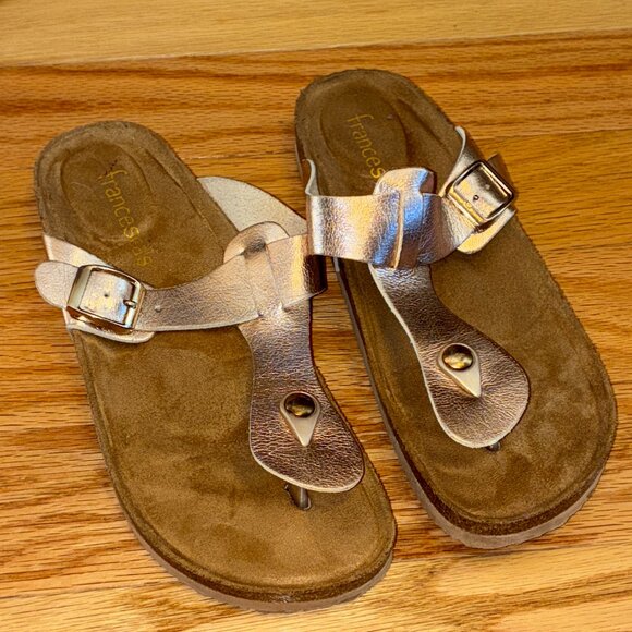 Women’s size 8 Sandals, Francesca's Rose gold - Picture 1 of 4